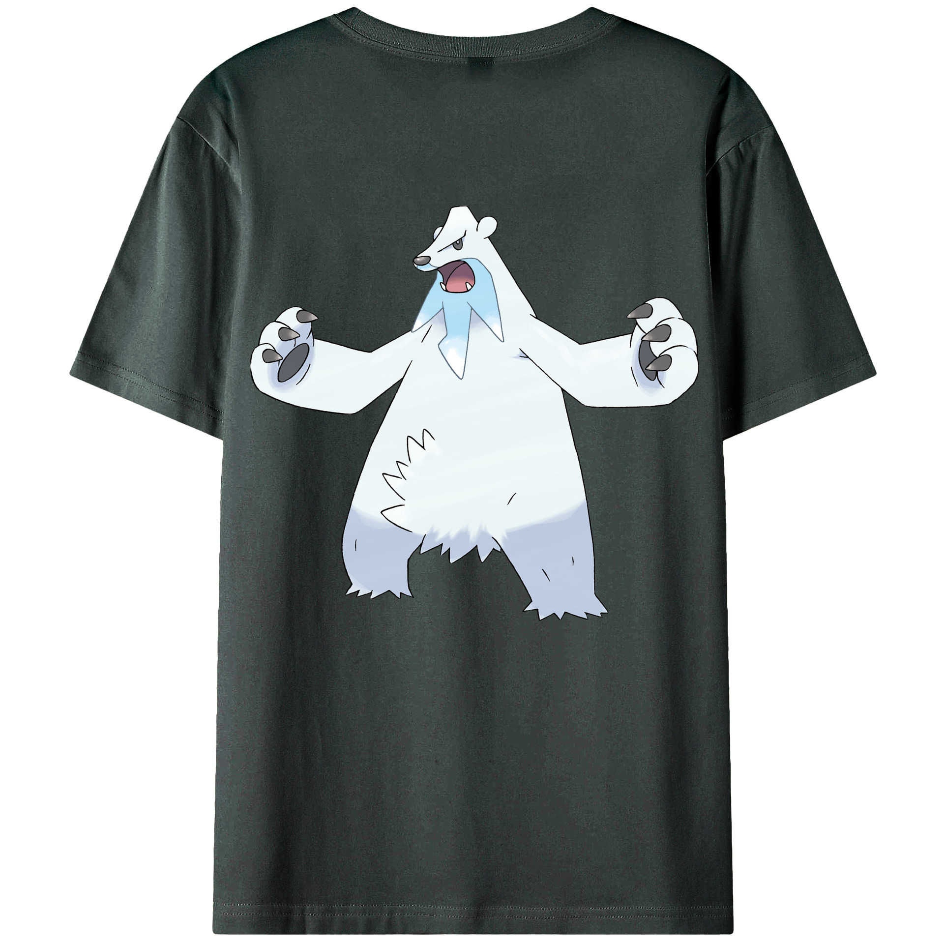 （画像用） ポケットモンスター Pokémon 綿100％ メンズ半袖Tシャツ（バックプリント） 通気性